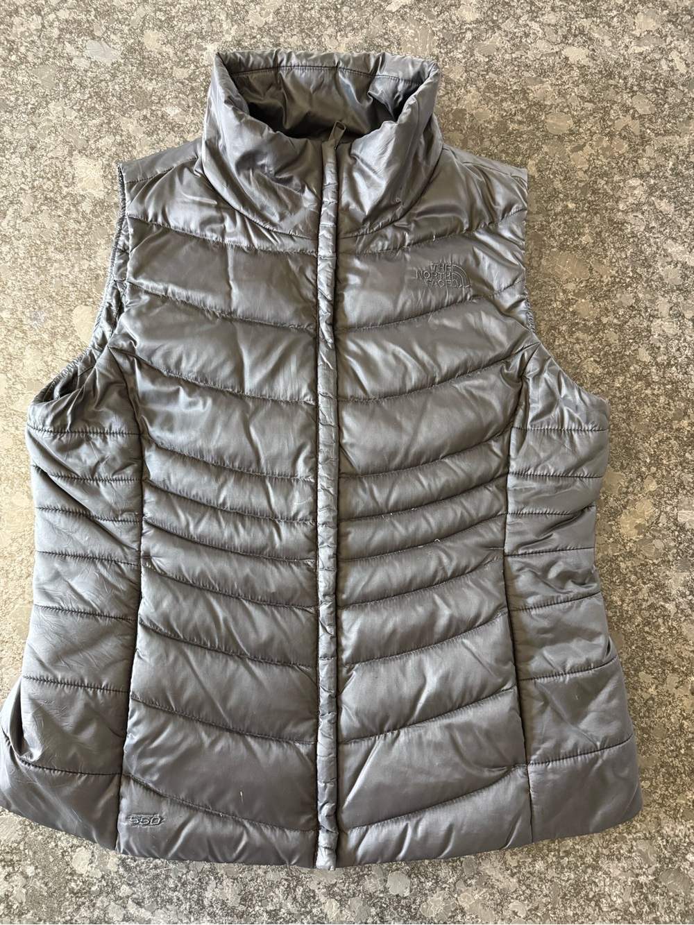The North Face Women's Gray Quilted Puffer Vest